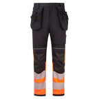 PW3 Modaflame Work HVO luokan 1 FR- riipputaskuhousut - Oranssi/musta