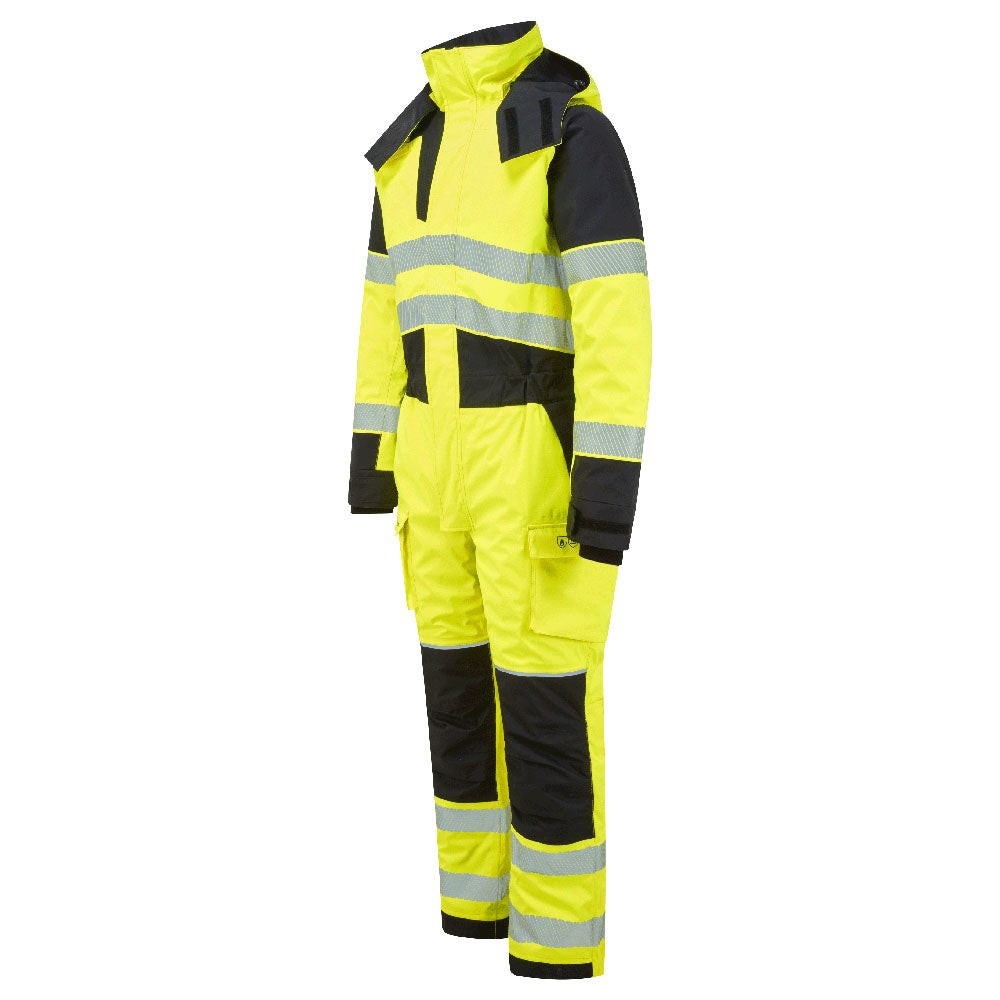 PW3 Modaflame Rain+ Hi-Vis Multi-Norm FR talvihaalari - Kelta/musta