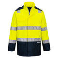 Bizflame Hi-Vis lämpövuorellinen ja sateenkestävä valokaarisuojattu takki