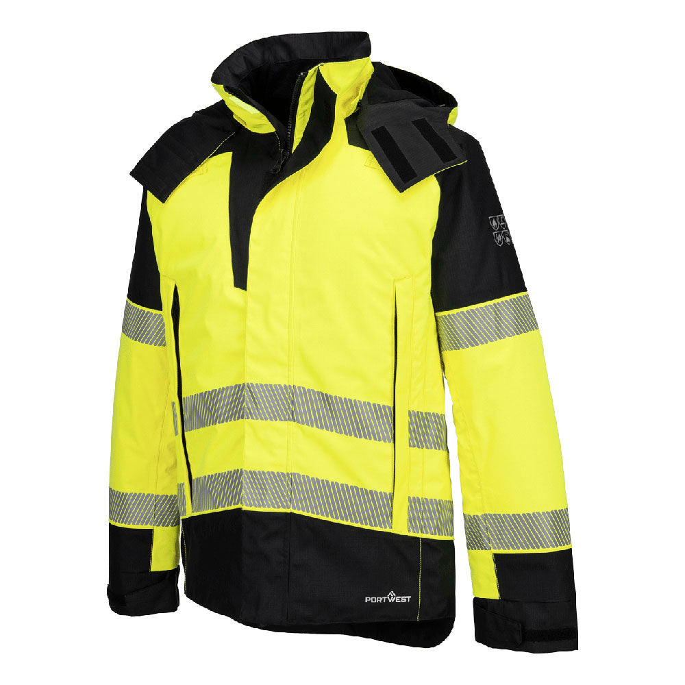 PW3 Modaflame Rain+ Hi-Vis Multi-Norm FR Talvitakki - Kelta/musta