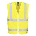 Bizflame Hi-Vis FR vetoketjullinen palosuojattu liivi