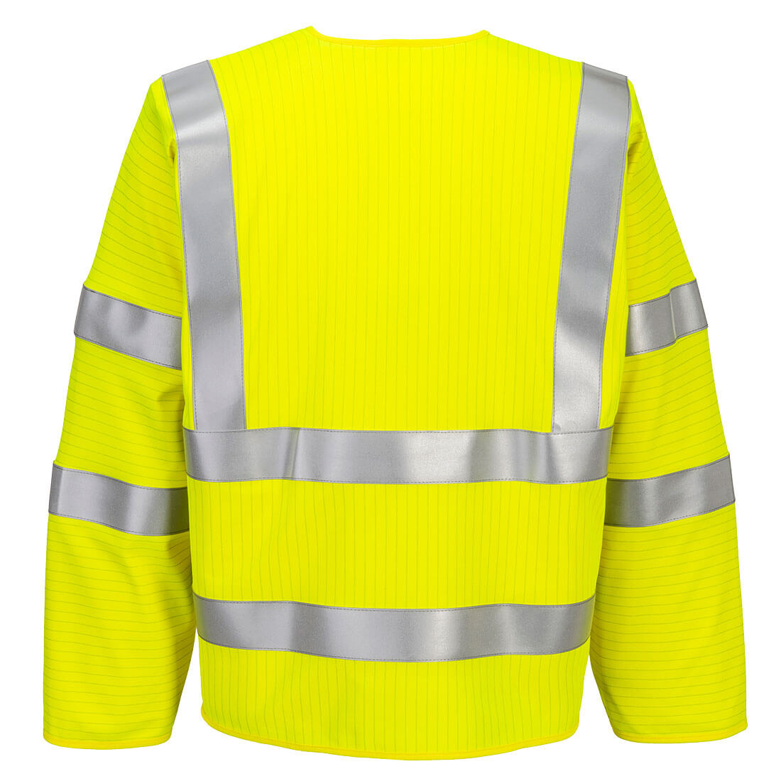 Bizflame Hi-Vis FR pitkähihainen vetoketjullinen liivi - Keltainen