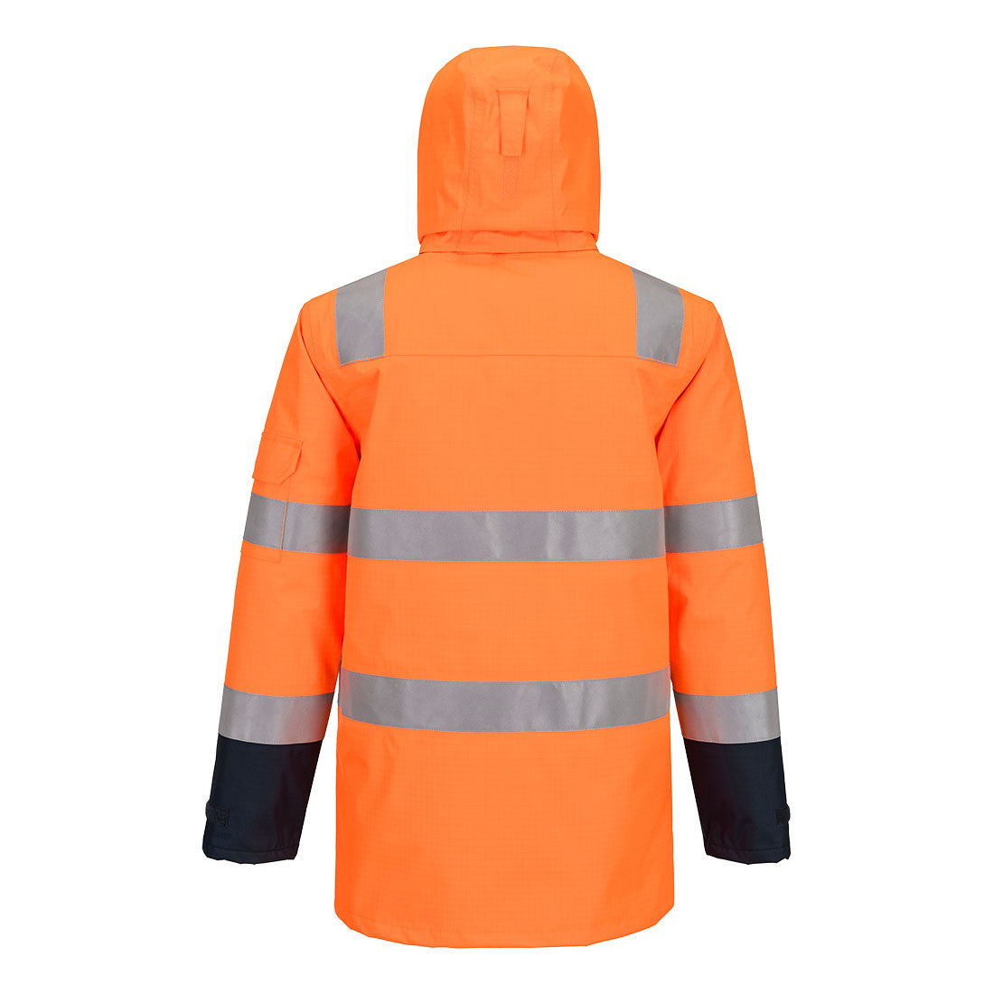 Bizflame Rain+ Hi-Vis Multi-Normi Kontrasti FR vuorellinen talvitakki - Oranssi/navy
