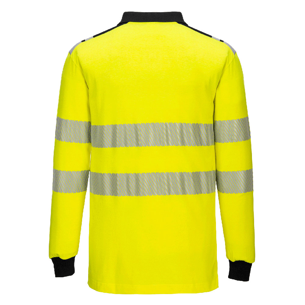 PW3 FR Modaflame Hi-Vis pitkähihainen pikee - Kelta/musta