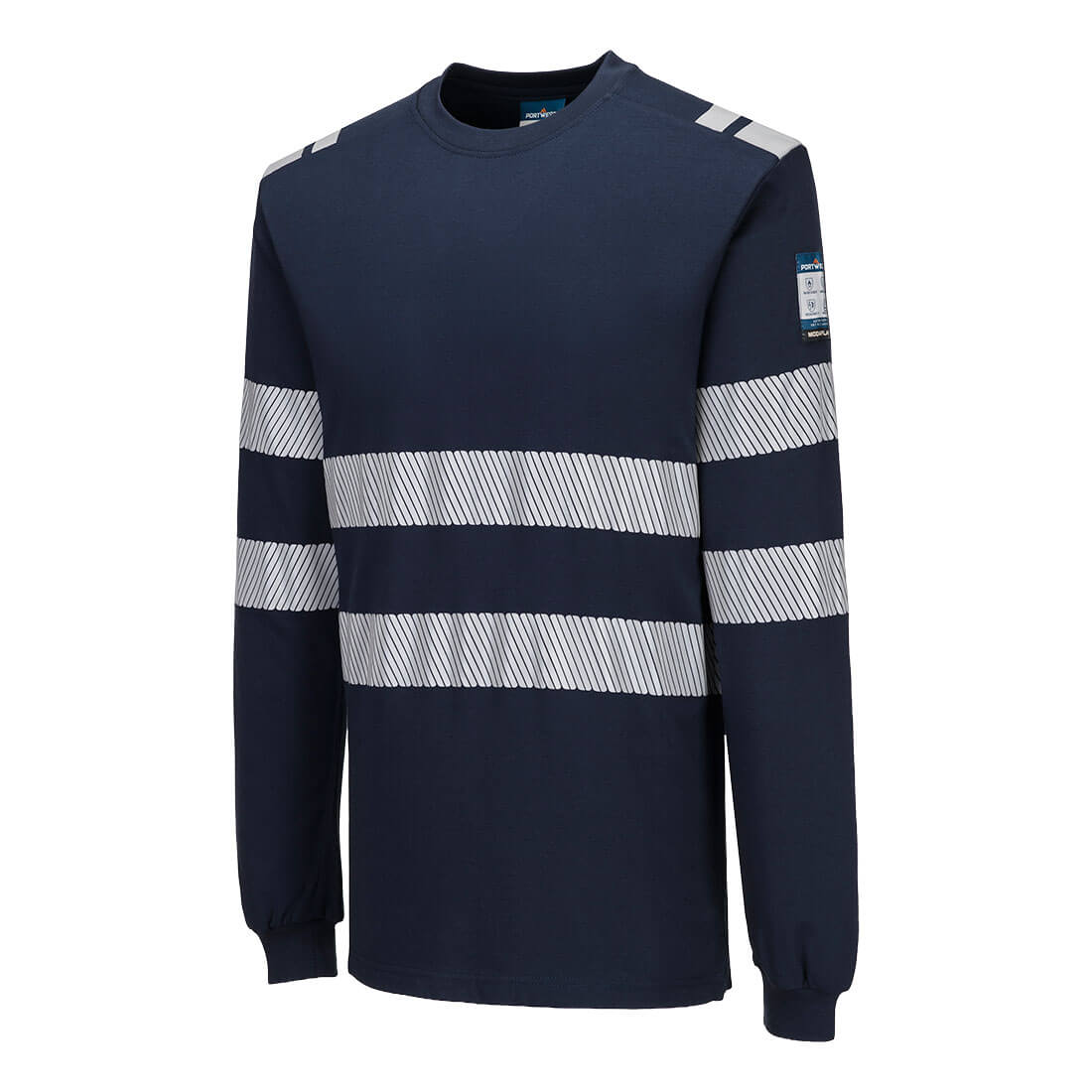 PW3 Modaflame Knit FR pitkähihainen paita - Tummansininen