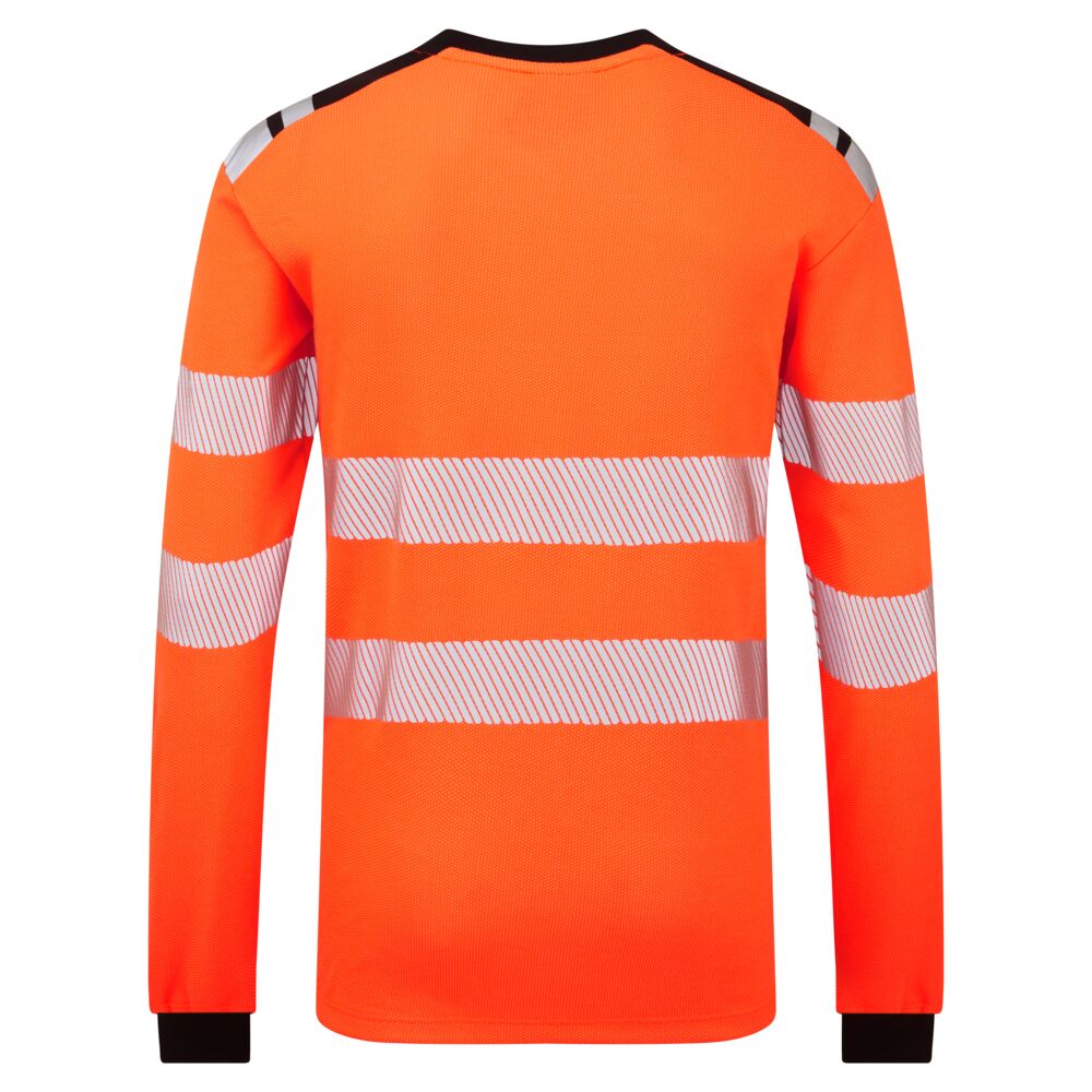 PW3 Modaflame Hi-Vis FR pitkähihainen t-paita - Oranssi/musta