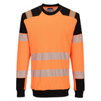 PW3 Modaflame Knit HVO FR kudottu collegepaita - Oranssi/musta