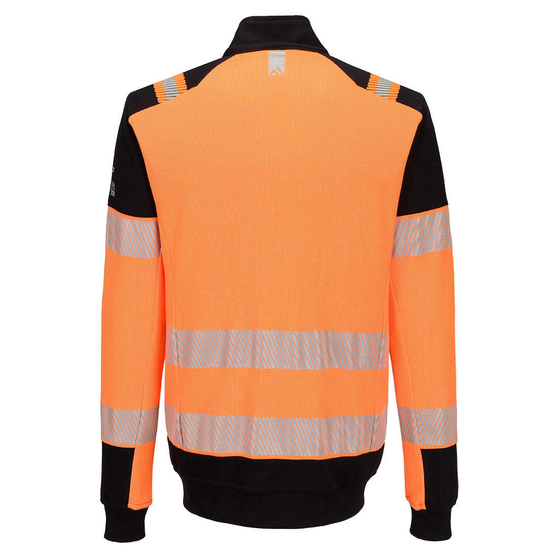 PW3 Modaflame Knit Hi-Vis palosuojattu vetoketjullinen collegetakki - Oranssi/musta