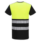 PW3 Modaflame Knit 1-luokan Hi-Vis FR palosuojattu T-paita - Kelta/musta