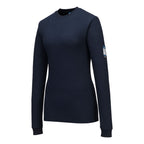 Modaflame Knit FR Naisten pitkähihainen T-paita - Tummansininen