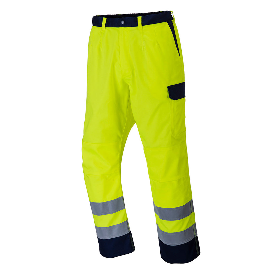 Bizflame Work Hi-Vis-housut Työhousut - Keltainen
