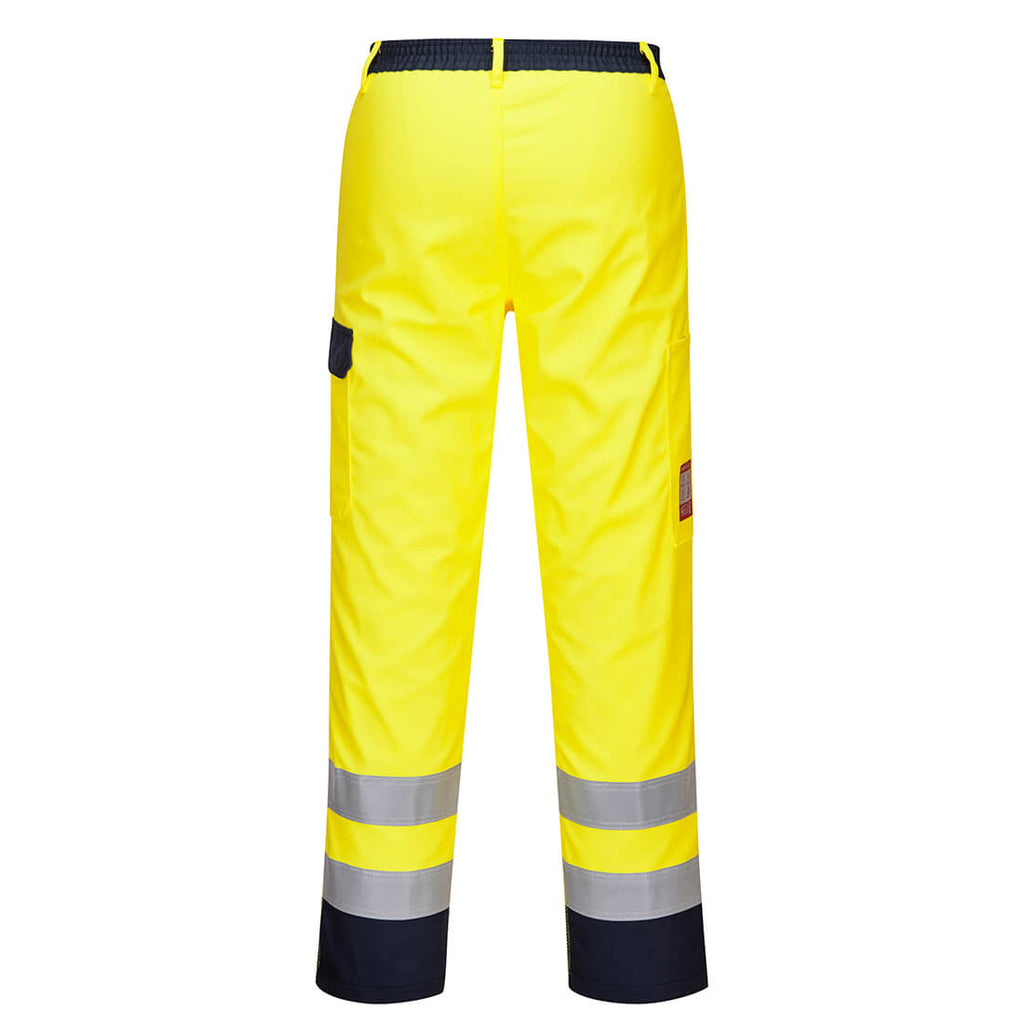 Bizflame Work Hi-Vis-housut Työhousut - Keltainen