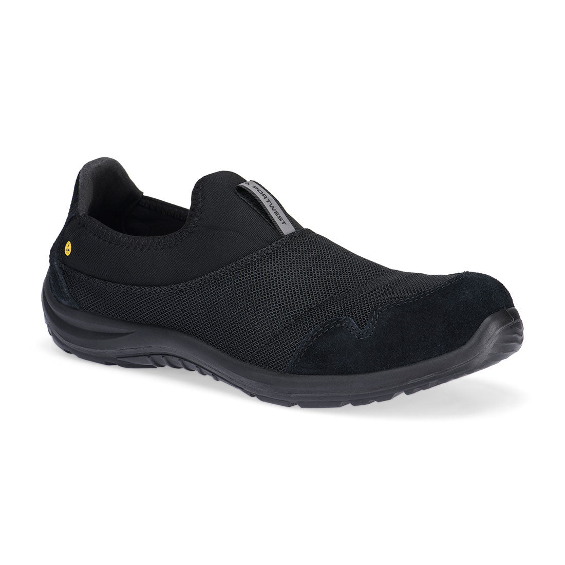SteelTekstiili Slip On turvakenkä S1P FO ESD ESD - Musta