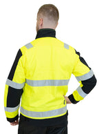 Turva stretch-takki – 6133 - HV-keltainen/Musta