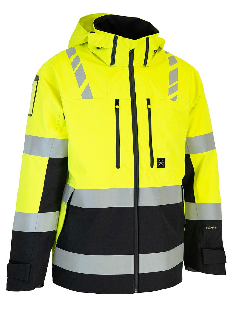 Turva kuoritakki – 6230 - HV-keltainen/Musta