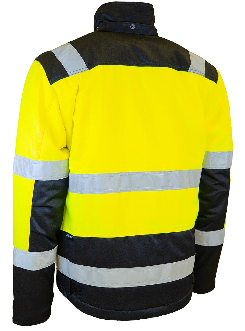 Turva talvitakki D-mitoitus – 61751X - HV-keltainen/Musta