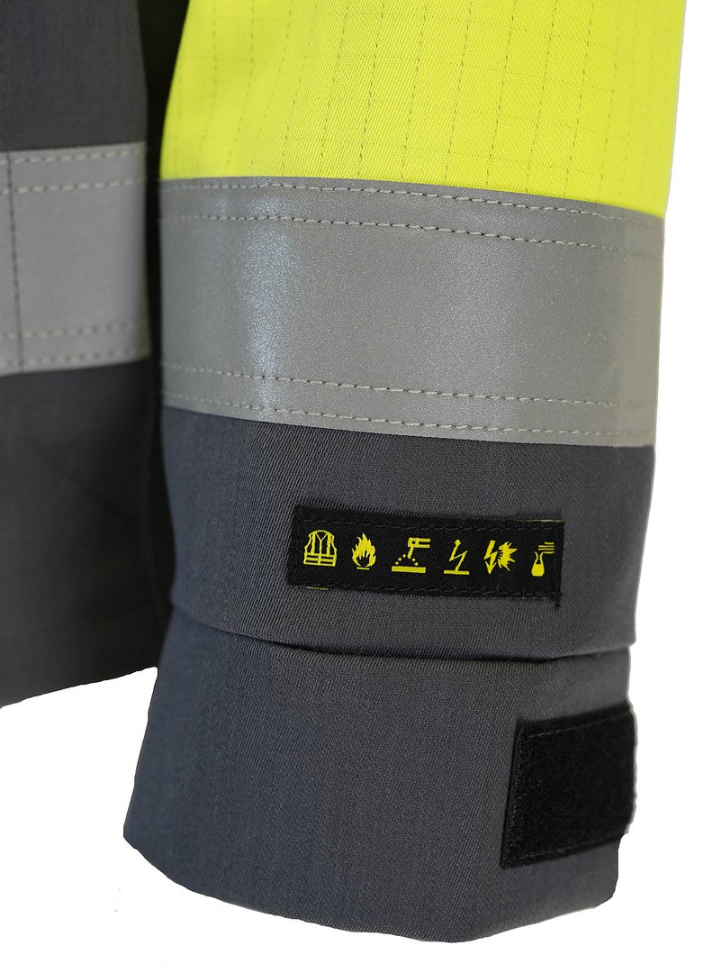 MultiChem takki – 6446 - HV-keltainen/Harmaa