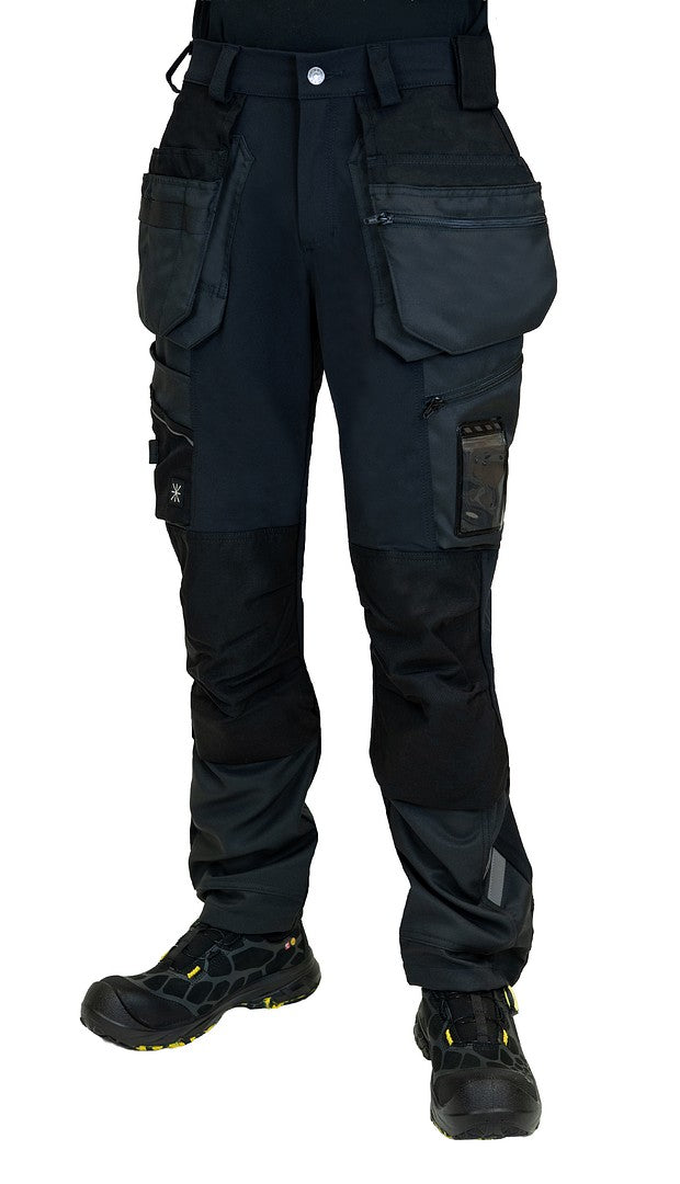 Stretch RT-housut – 60862 - Musta/Harmaa