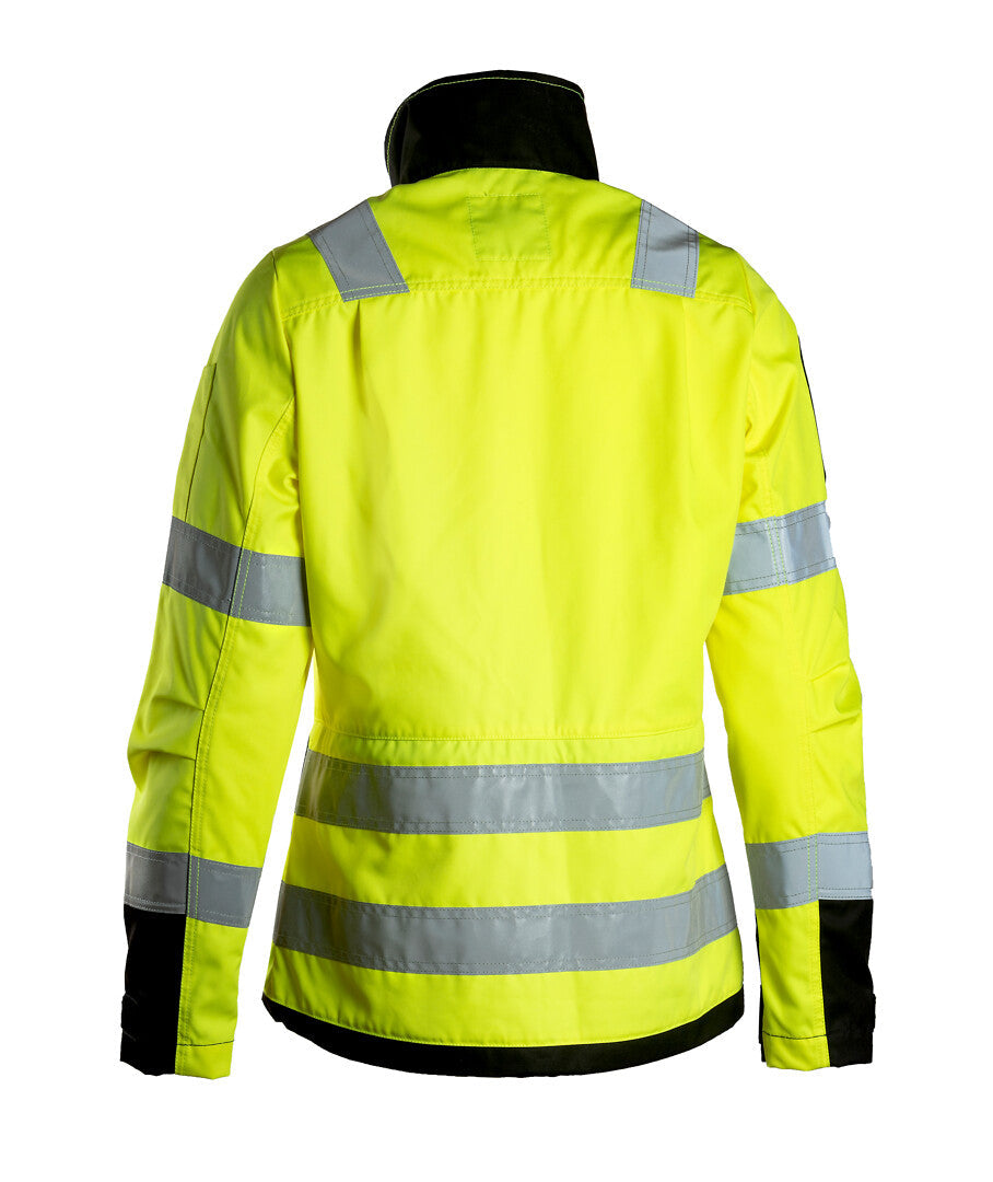 Naisten turva takki – 6182 - HV-keltainen/Musta