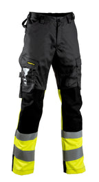 MultiStretch housut – 6112 - HV-keltainen/Harmaa