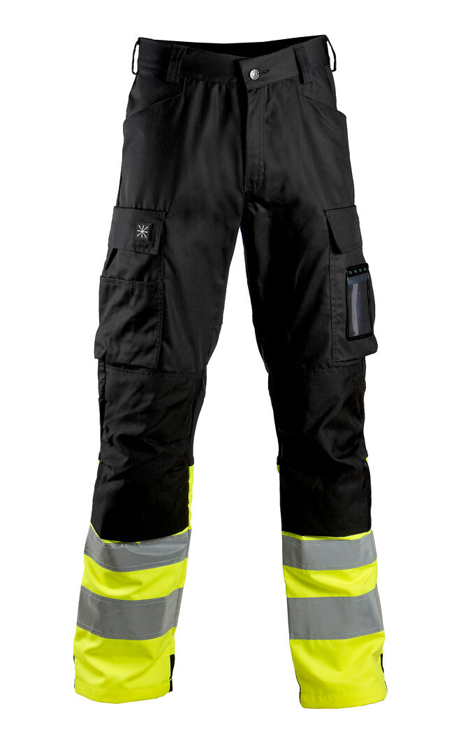 Turva housut – 6183 - HV-keltainen/Musta
