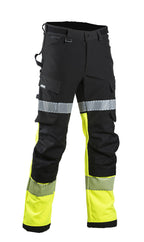 Turva softshell-housut – 6142 - HV-keltainen/Musta