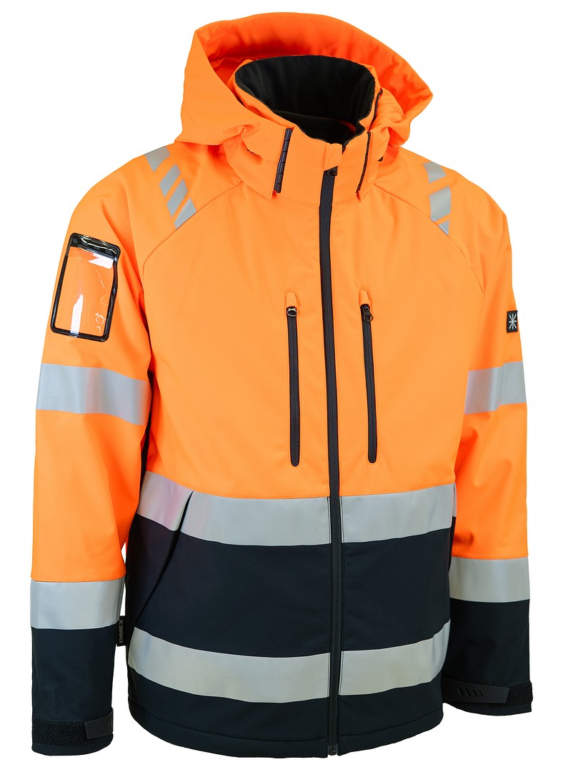 Turva softshell takki – 6202 - HV-oranssi/Musta