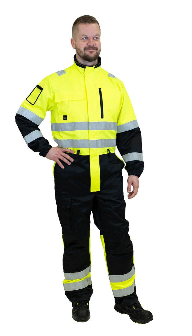 Turva haalari – 6211 - HV-keltainen/Musta