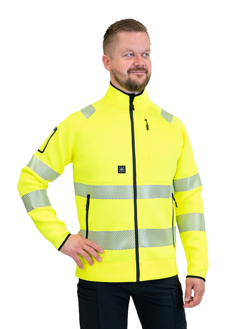 Turva scuba takki – 4569 - HV-keltainen