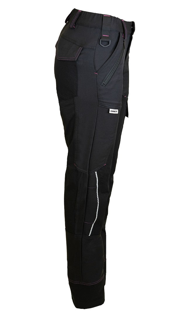 Naisten superstretch-housut – 6080 - Musta/Harmaa