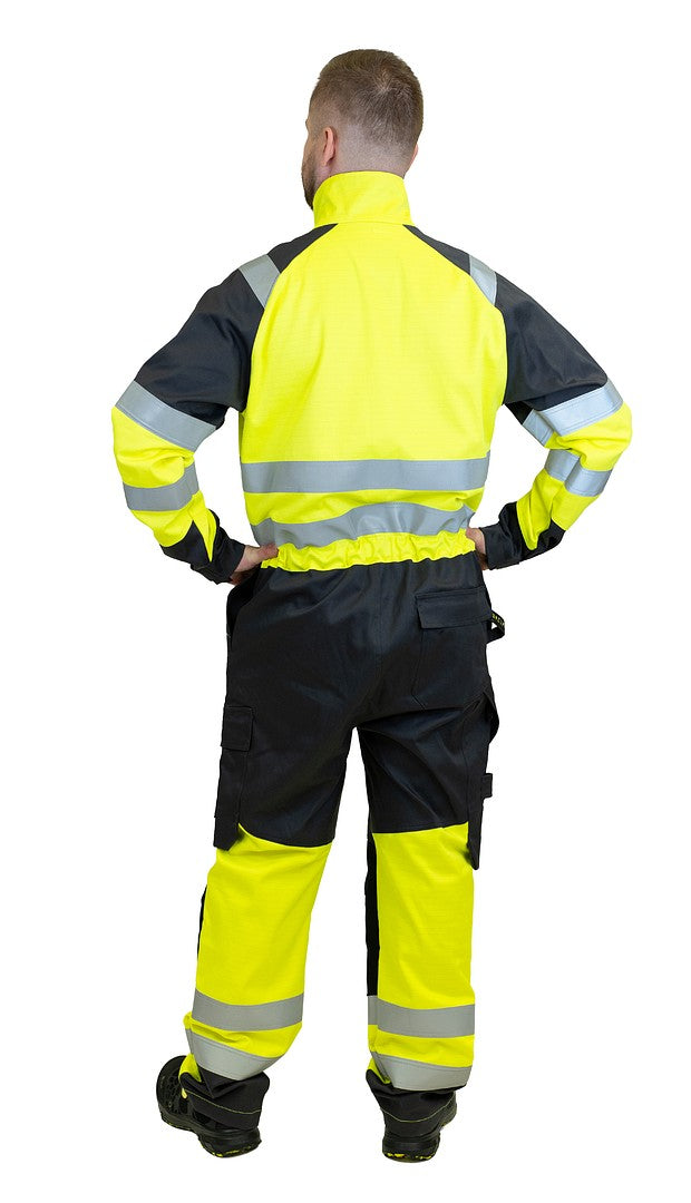 MultiStretch haalari – 6215 - HV-keltainen/Harmaa