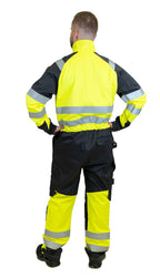 MultiStretch haalari – 6215 - HV-keltainen/Harmaa