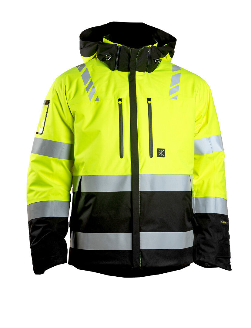 Turva talvikuoritakki – 6196 - HV-keltainen/Musta