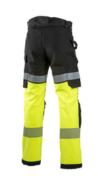 Turva softshell-housut – 6142 - HV-keltainen/Musta