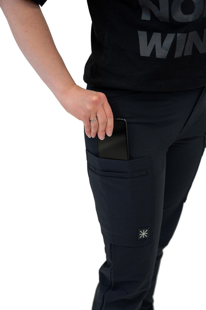 Naisten stretch housut – 6193 - Musta