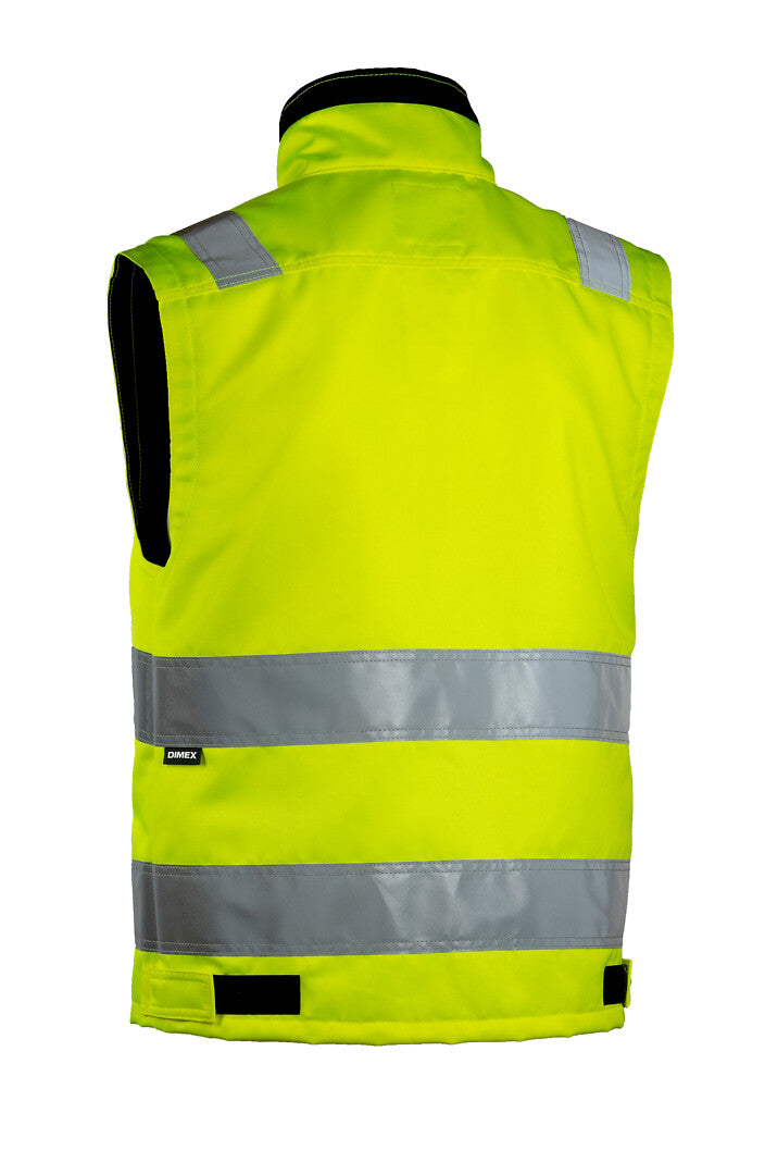 Turva liivi – 6740 - HV-keltainen/Musta