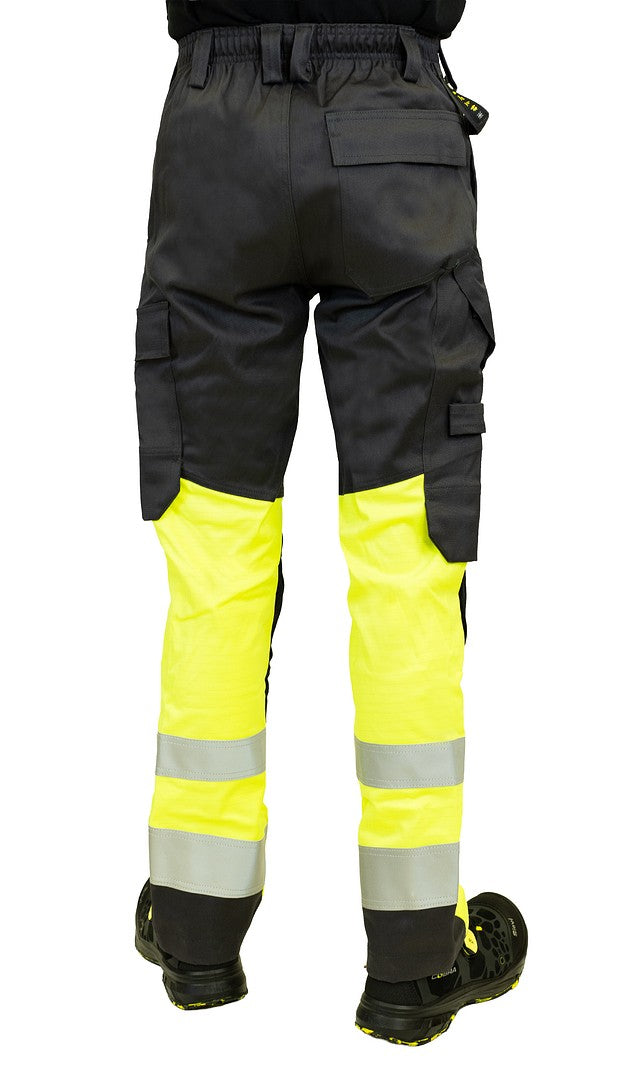 MultiStretch housut – 6112 - HV-keltainen/Harmaa