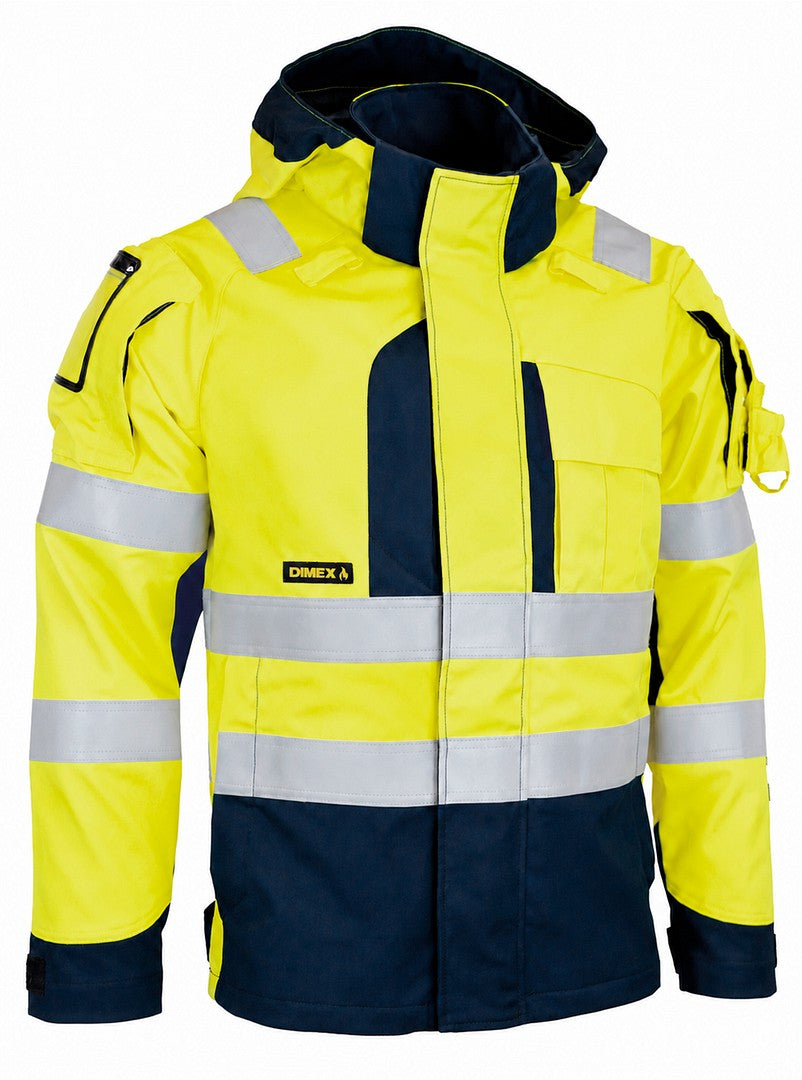 MultiStretch Inherent takki – 6452 - HV-keltainen/Tummansininen