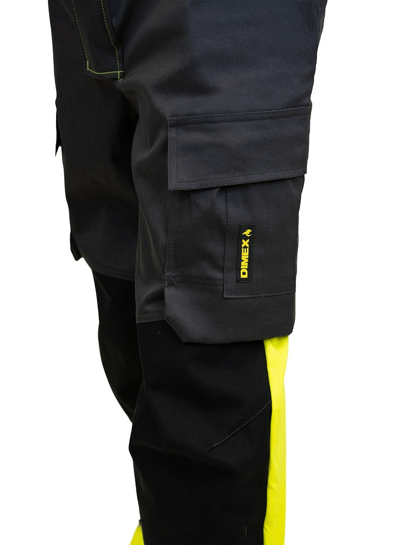 MultiStretch haalari – 6215 - HV-keltainen/Harmaa