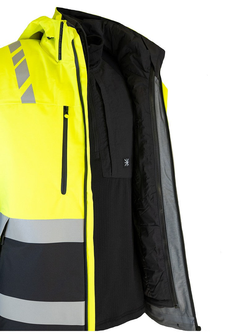 Turva kuoritakki – 6230 - HV-keltainen/Musta