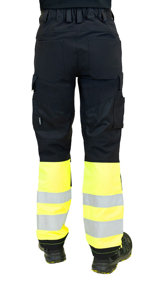 Turva housut – 6183 - HV-keltainen/Musta