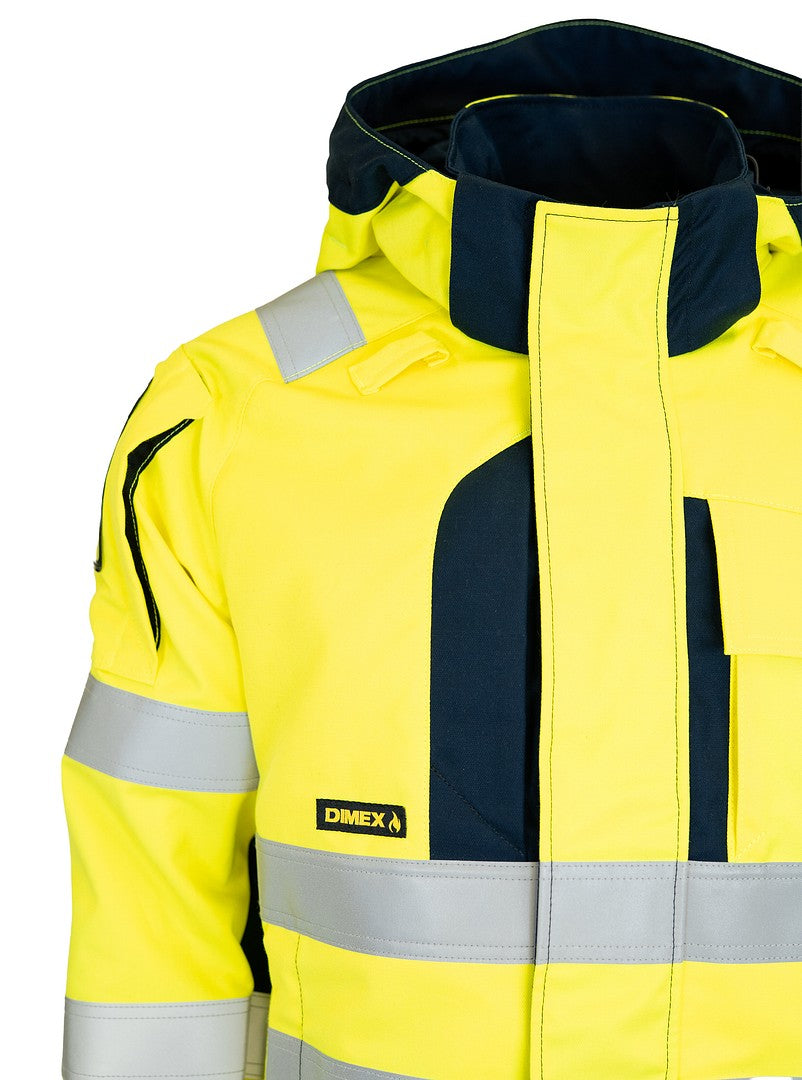 MultiStretch Inherent takki – 6452 - HV-keltainen/Tummansininen