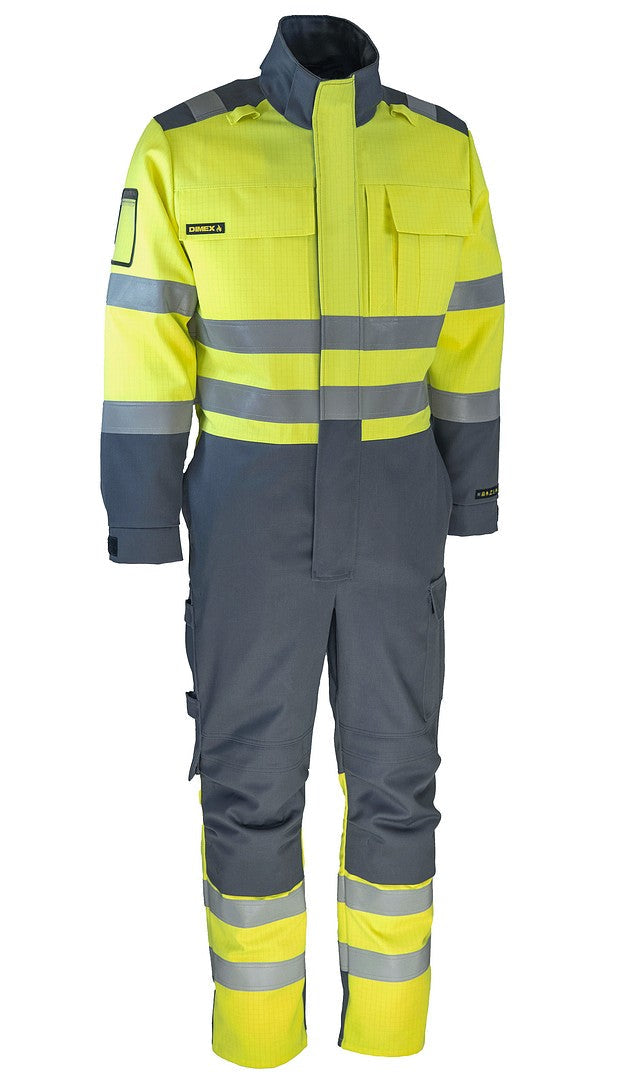 MultiChem haalari – 6443 - HV-keltainen/Harmaa