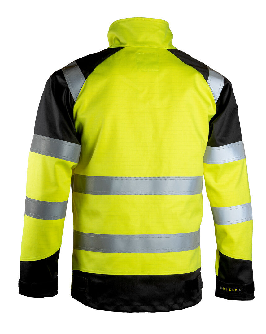 MultiStretch takki – 6124 - HV-keltainen/Harmaa