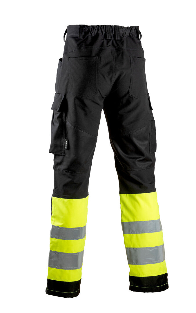 Turva housut – 6183 - HV-keltainen/Musta