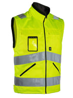 Turva liivi – 6740 - HV-keltainen/Musta