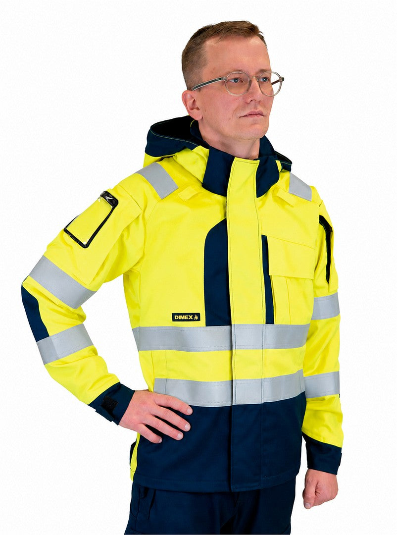 MultiStretch Inherent takki – 6452 - HV-keltainen/Tummansininen