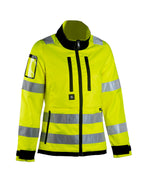 Naisten turva stretchtakki – 6156 - HV-keltainen/Musta
