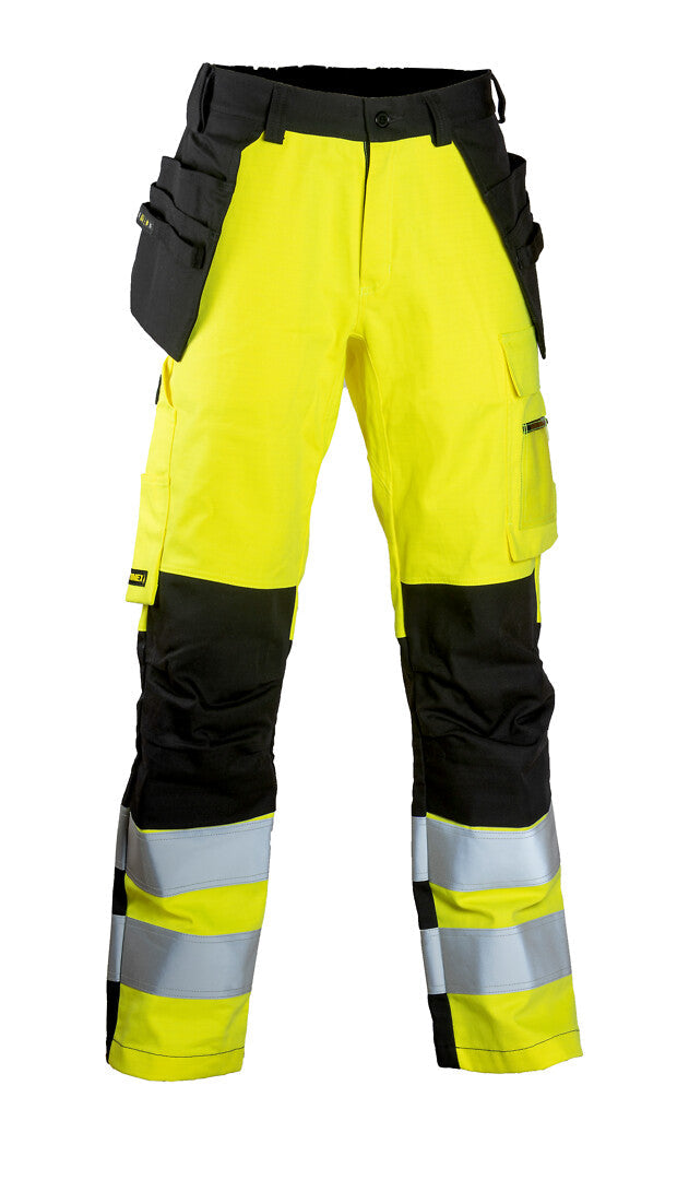 Multi riipputaskuhousut – 6439 - HV-keltainen/Musta
