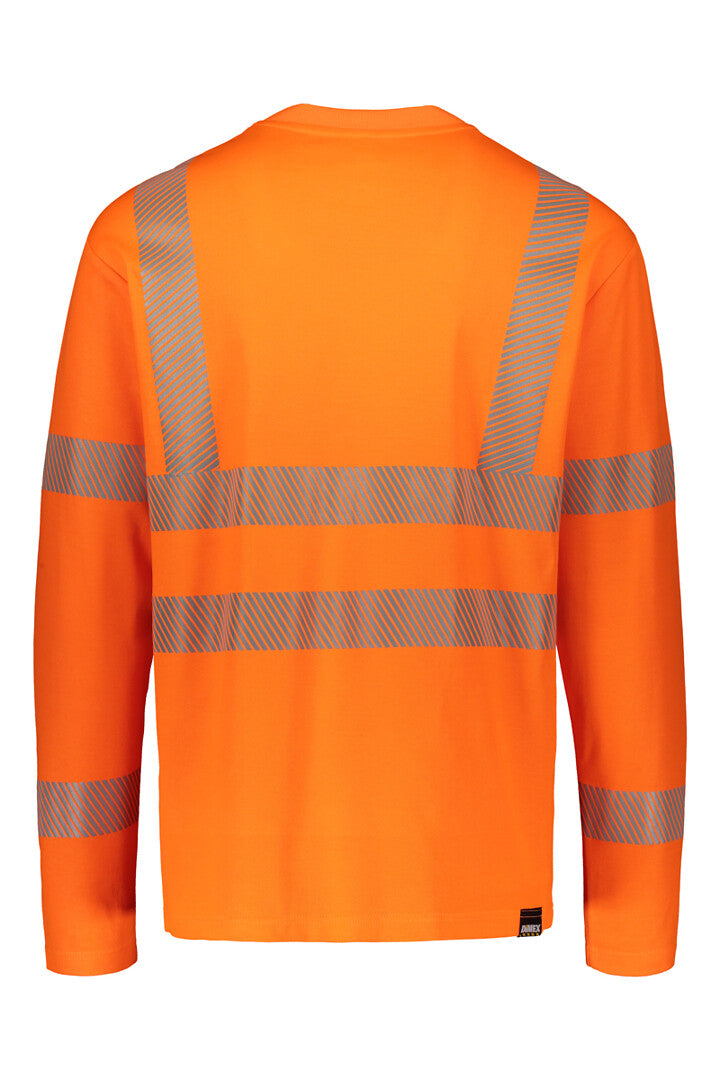 Turva T-paita, pitkähihainen – 4295 - HV-oranssi